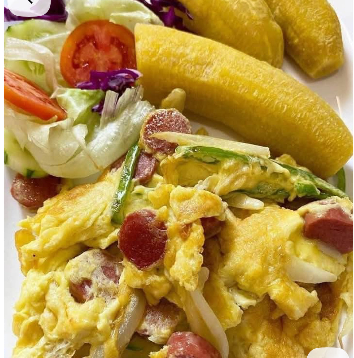 Eggs and Boiled Plantains